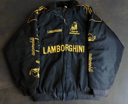 Embroidered Lamborghini Racing Bomber Jacket