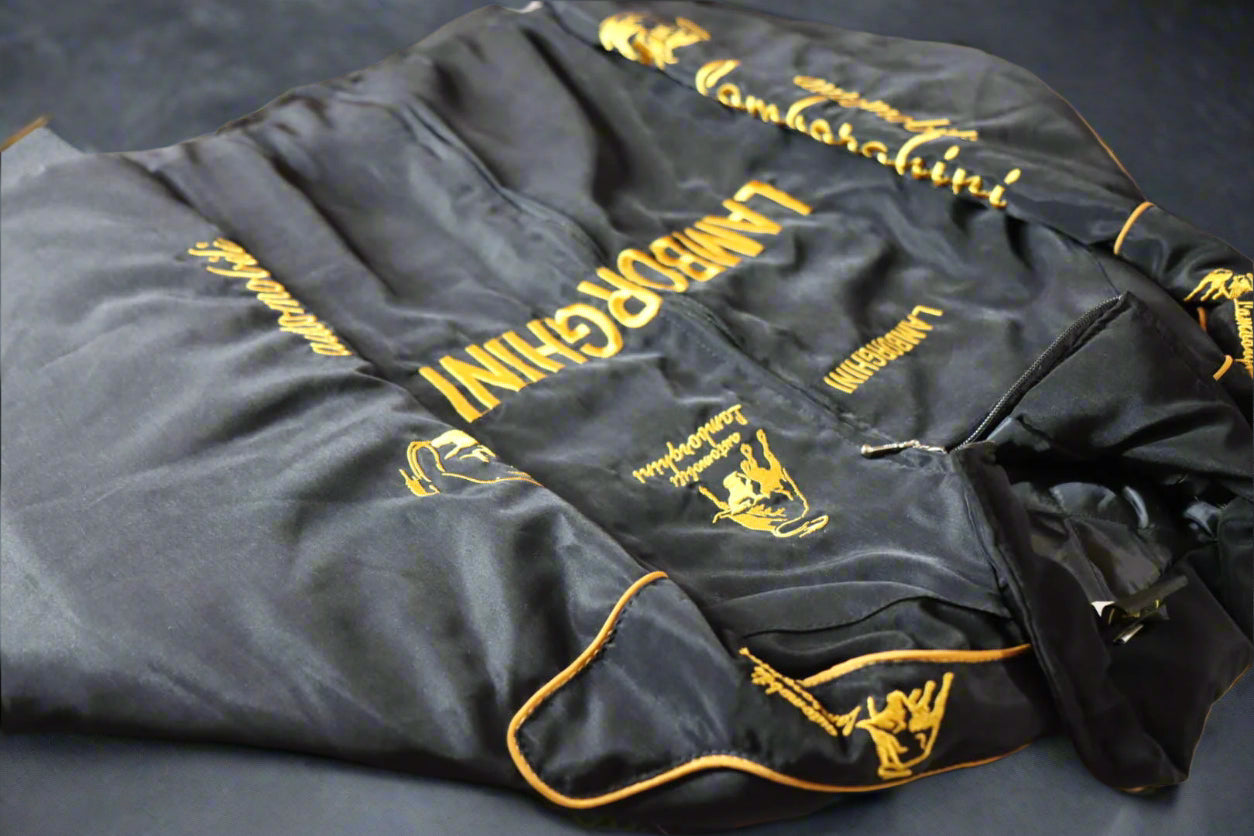 Embroidered Lamborghini Racing Bomber Jacket