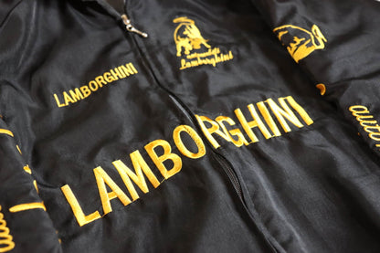 Embroidered Lamborghini Racing Bomber Jacket