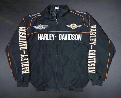 Embroidered Harley Davidson Riding Jacket