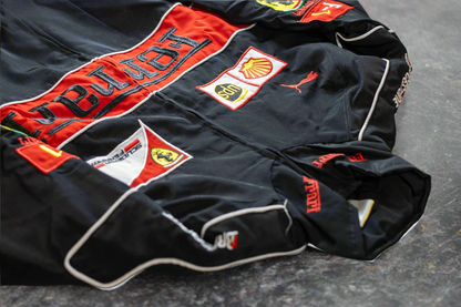 Ferrari Embroidered Racing Bomber Jacket