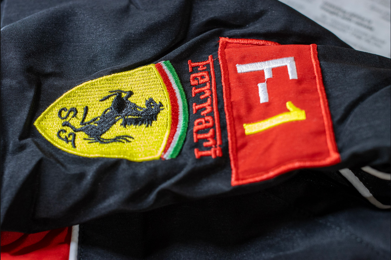 Ferrari Embroidered Racing Bomber Jacket