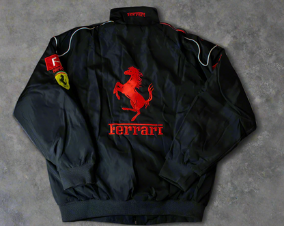 Ferrari Embroidered Racing Bomber Jacket