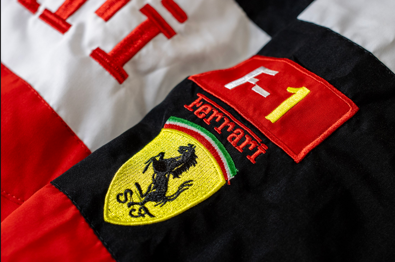 Ferrari Embroidered Racing Bomber Jacket