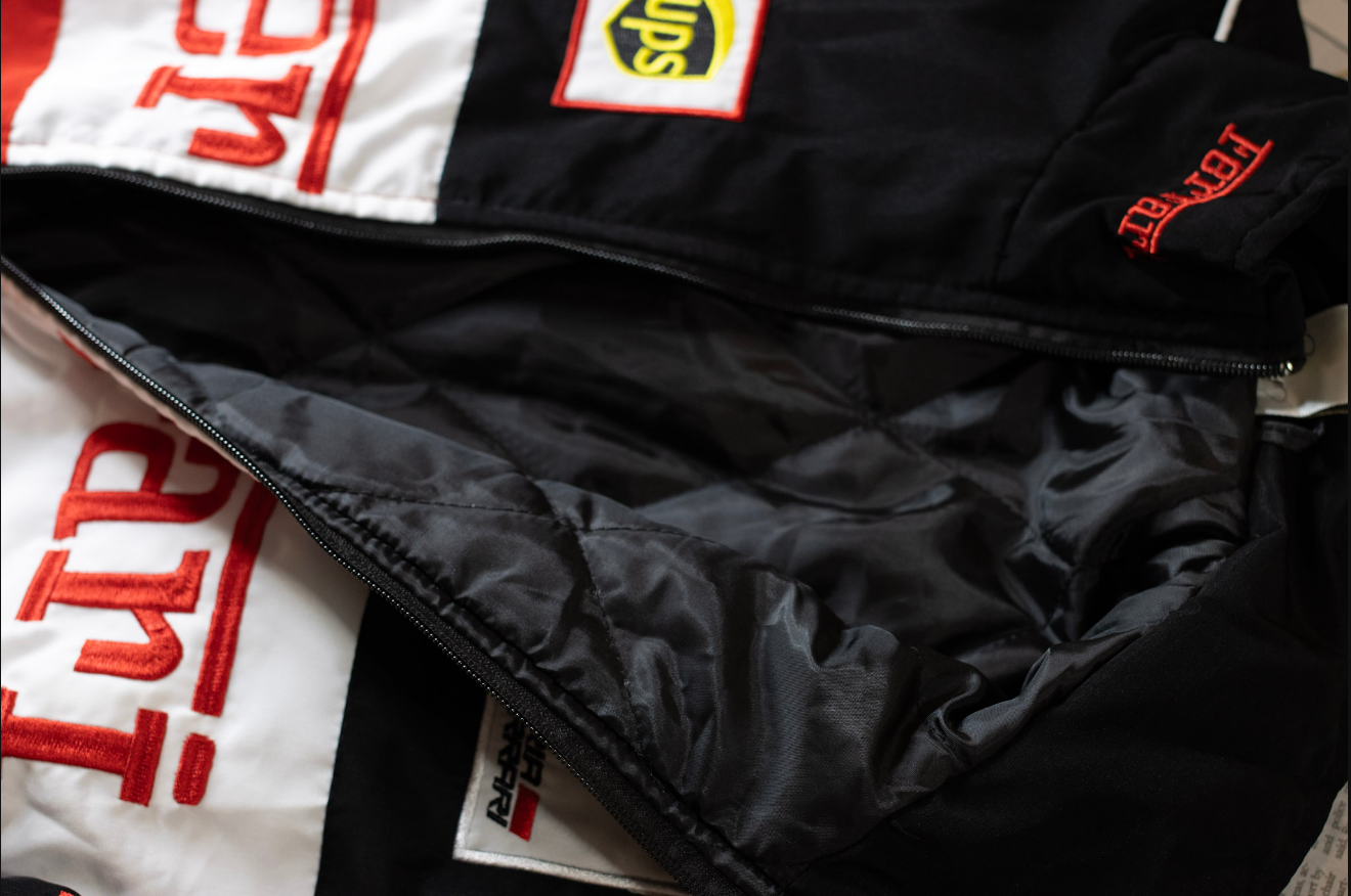 Ferrari Embroidered Racing Bomber Jacket