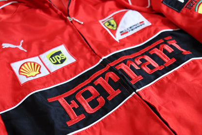 Ferrari Embroidered Racing Bomber Jacket